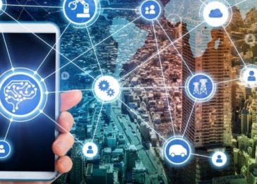 Imagem conceito para ilustrar as conexões promovidas pela Internet das Coisas