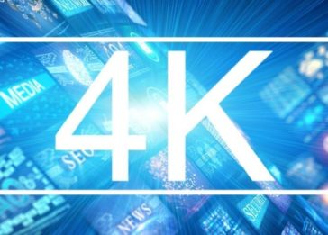 Imagem conceito sobre a tecnologia 4K das televisões