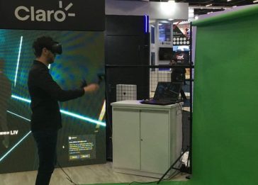 Imagem do estande da Claro na Futurecom 2018
