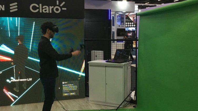 Imagem do estande da Claro na Futurecom 2018