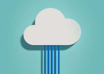 Imagem conceito de uma conexão com a computação em nuvem
